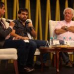 Alberto Donadío y Juan Serrano hablando del libro